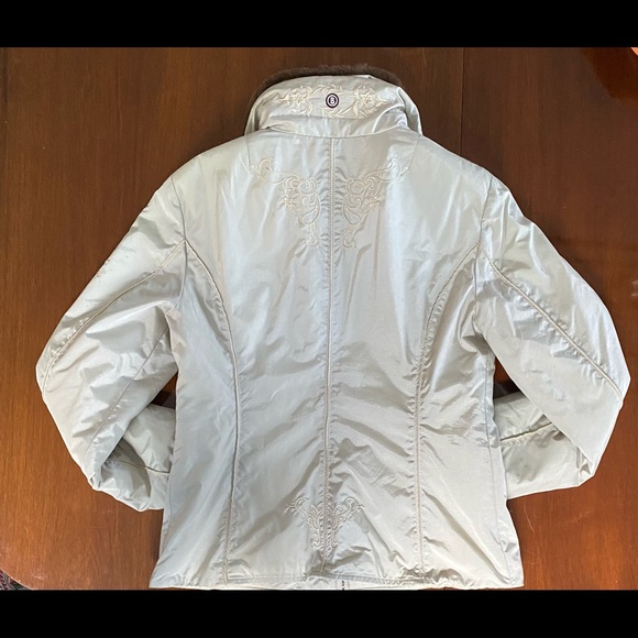 BOGNER Embroidered Winter Jacket Faux Fur Collar, Size 10, Unworn w/ Tag - Picture 2 of 13